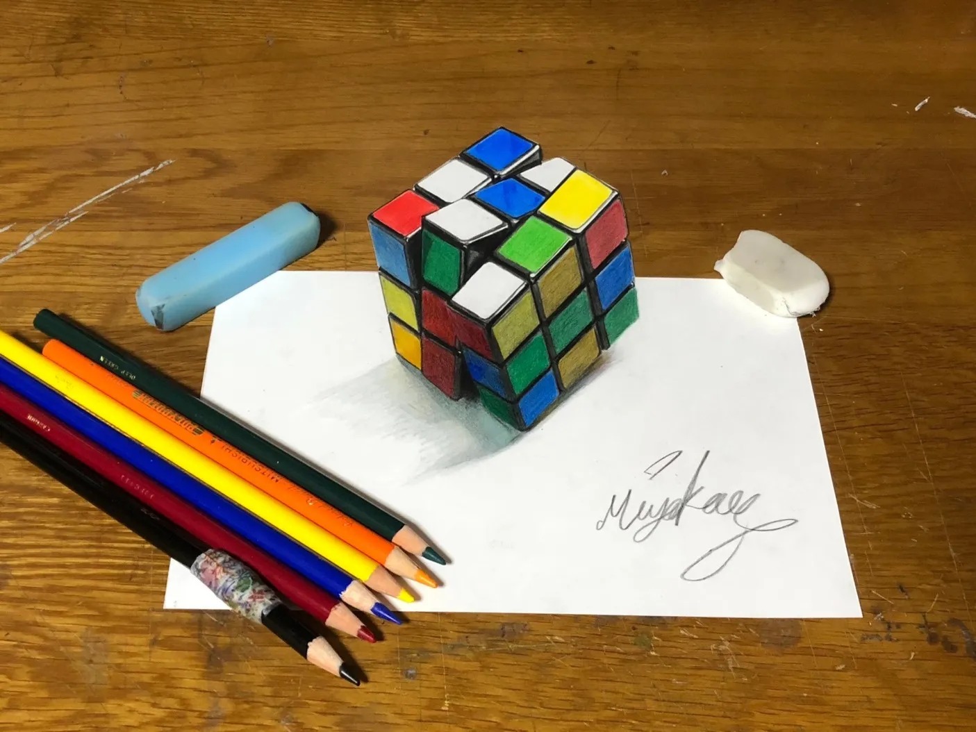 日本色鉛筆畫家みやかわ超寫實畫作！燒肉烤爐、厚片吐司等逼真繪畫