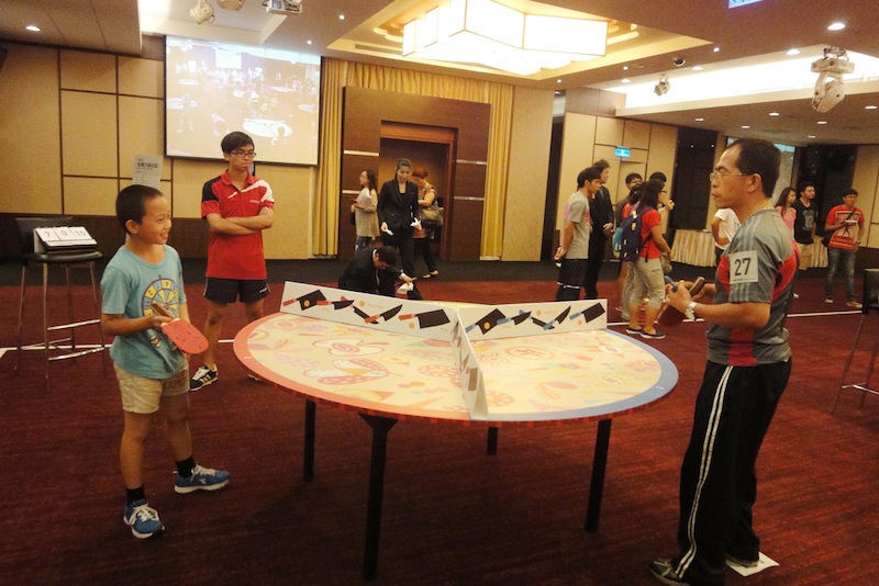 「綠圈圈 夏日藝術祭」爸爸節趣味三人桌球賽