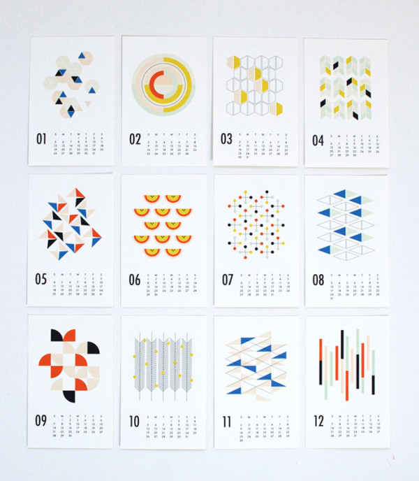 25 種充滿現代設計風格的 2014 年年曆