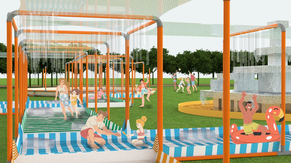 台中草悟道「草悟系．七月半」亮點！集結藝術、音樂、市集、巨型滑水道的夏日街區慶典