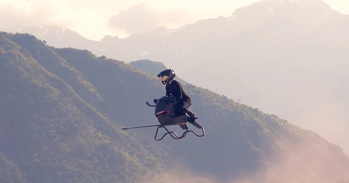 未來機車長這樣?飛天摩托車 Volonaut Airbike 用設計顛覆地心引力