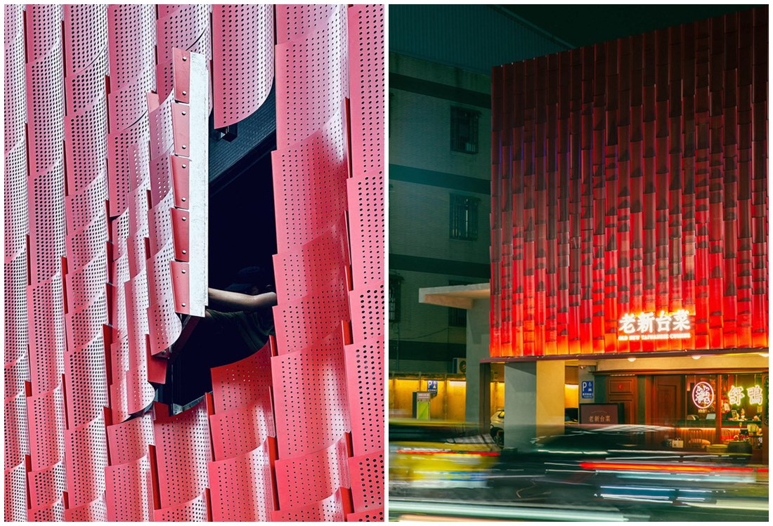高雄必比登推薦餐廳《老新台菜》,鮮紅建築設計延續在地火候