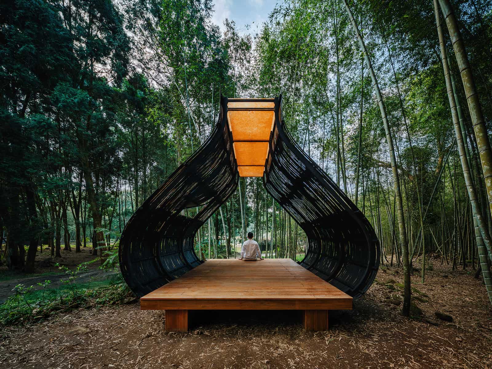 從粽子到建築:台灣設計《小竹屋計劃:粽子》在南投山林邀你入座