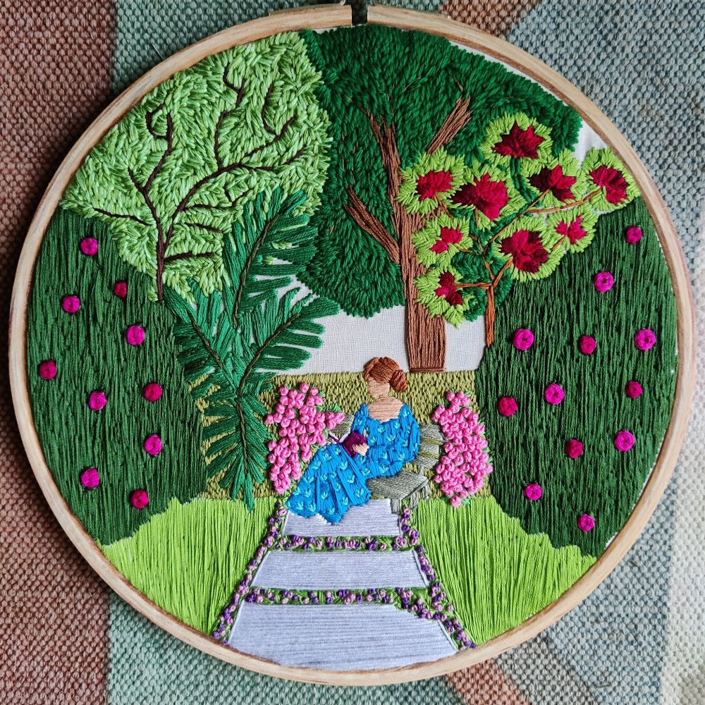 儀式感風格刺繡！印度刺繡藝術家Anuradha Bhaumick將日常化為浪漫刺繡創作