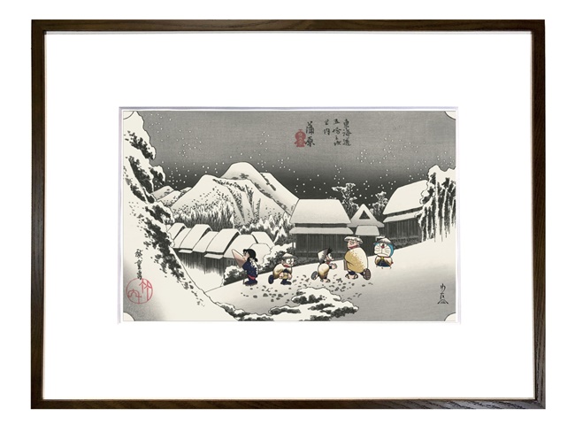 哆啦 A 夢玩穿越！坐上時光機現身浮世繪名畫