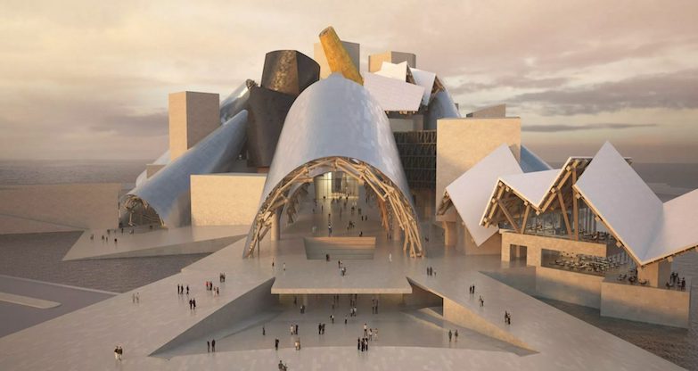 美國建築大師 Frank Gehry 操刀阿布達比古根漢美術館終將開工！延宕逾 10 年預計2022年落成