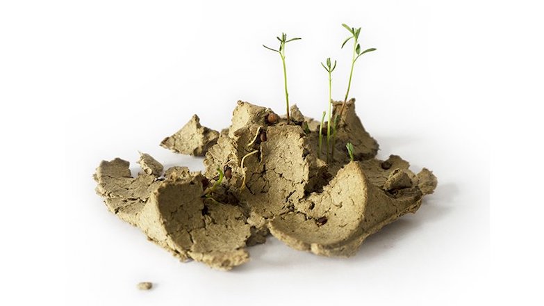 包裝 = 種籽＋土壤？希臘設計師創意打造會發芽的超「生氣」環保雞蛋盒 biopack！