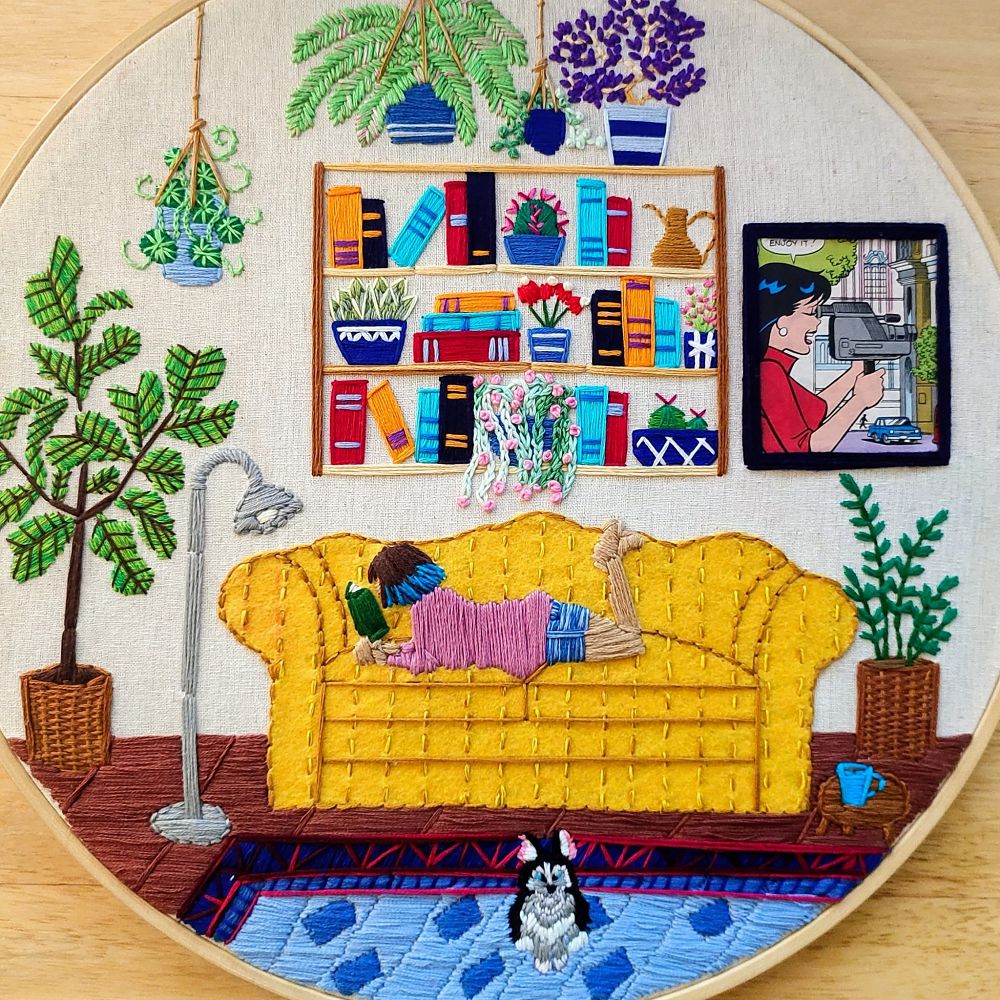 儀式感風格刺繡！印度刺繡藝術家Anuradha Bhaumick將日常化為浪漫刺繡創作