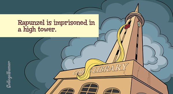 如果迪士尼公主們是大學生...