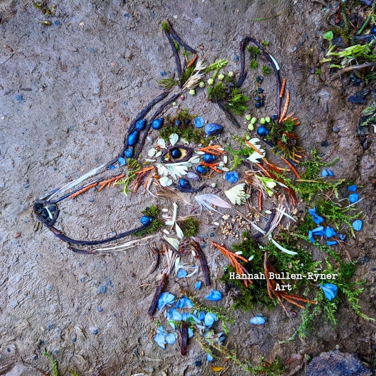 落葉花瓣成創作素材！藝術家Hamnah Bullen-Ryner用花草樹葉拼出動物肖像
