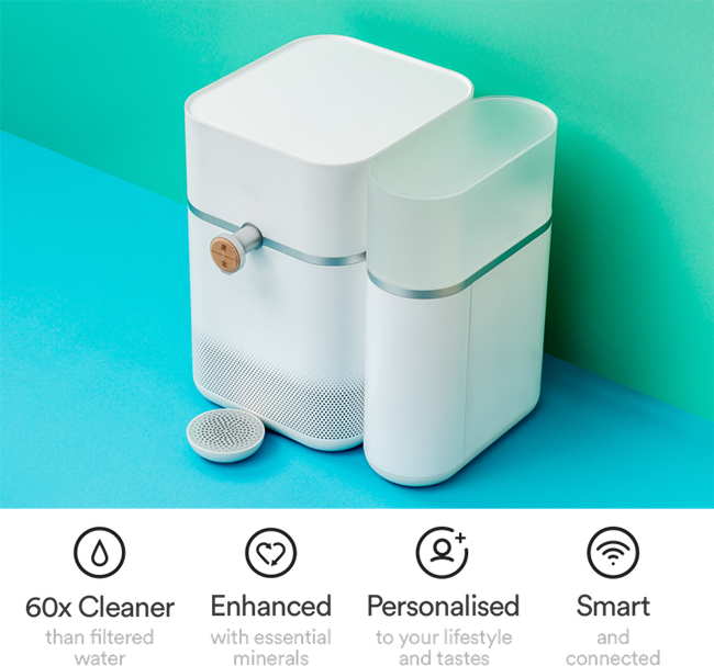 能淨水、自製礦泉水的智慧濾水器 Mitte