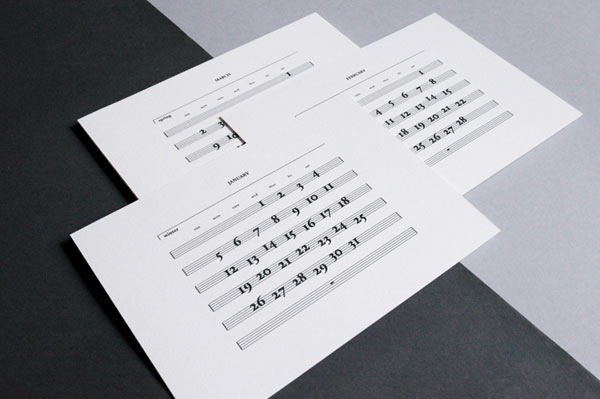 25 種充滿現代設計風格的 2014 年年曆