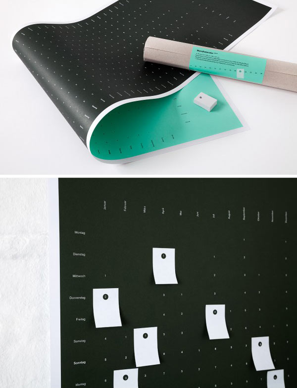 25 種充滿現代設計風格的 2014 年年曆