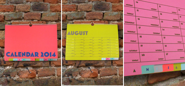 25 種充滿現代設計風格的 2014 年年曆