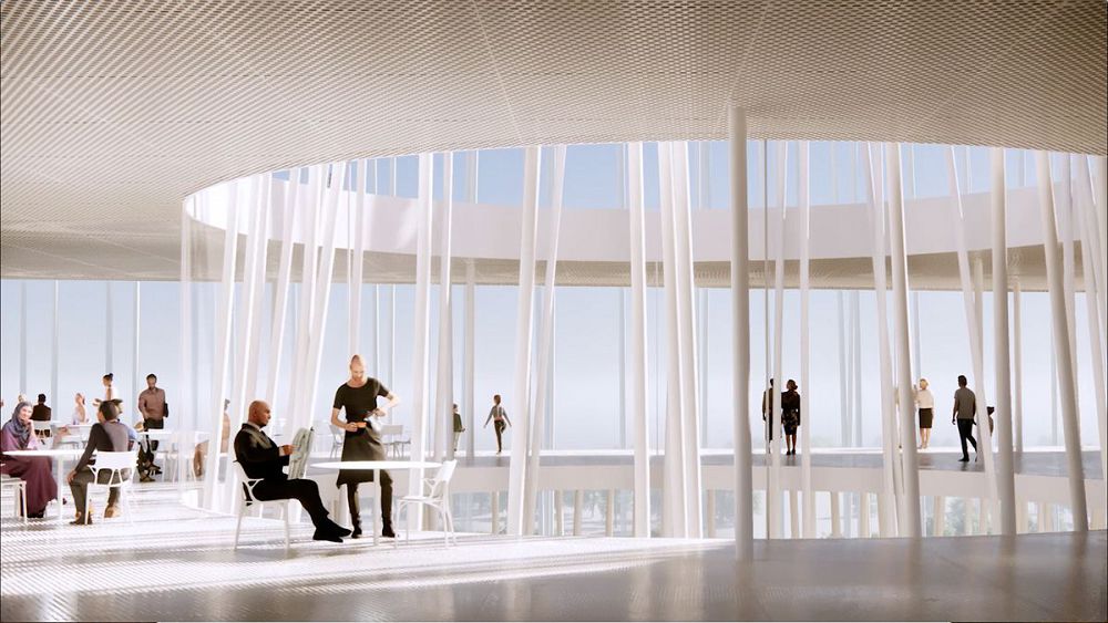 美國矽谷新地標！500根如光纖白桿風力燈塔集結360度觀景台、咖啡廳