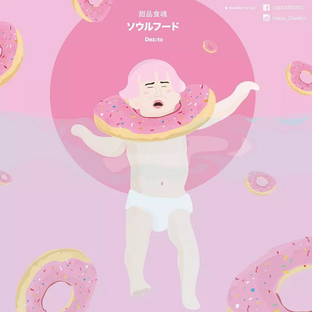 甜點變身奇幻城市！香港插畫家湯瑪士拿破崙以繽紛色彩繪出甜點世界