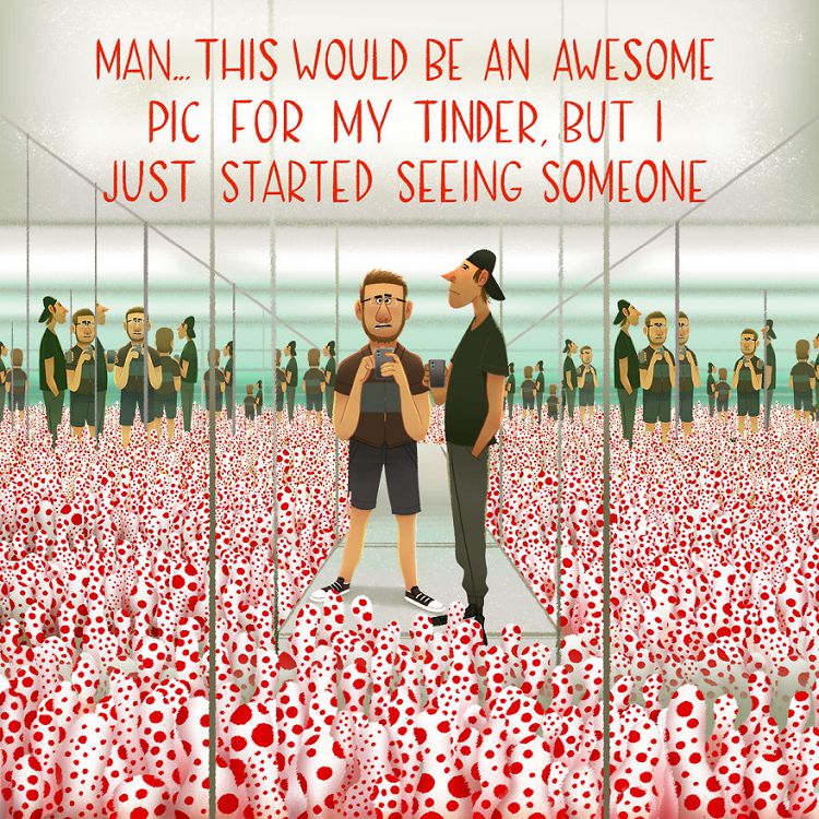 真心話諷刺系插畫！美國藝術家Avner Geller畫出20個無意偷聽到的陌生人幽默對話