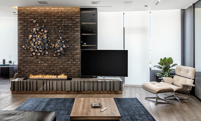 智能玻璃當隔間！烏克蘭 29 坪都會風公寓