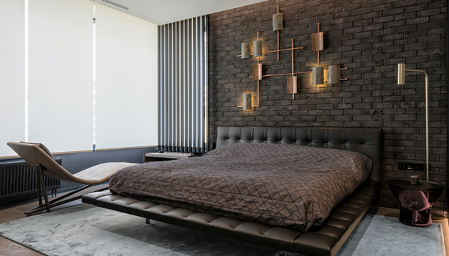 智能玻璃當隔間！烏克蘭 29 坪都會風公寓