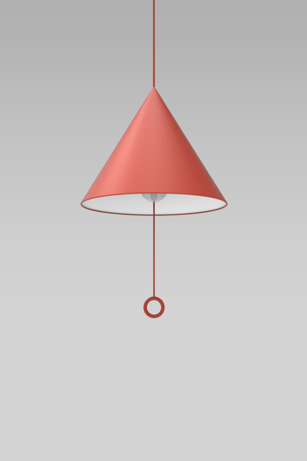 糟糕，燈被我扯壞了！設計師很故意的「假掛」吊燈