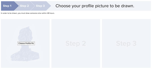 你畫我、我畫你，陌生人畫陌生人 Facebook 大頭照企劃