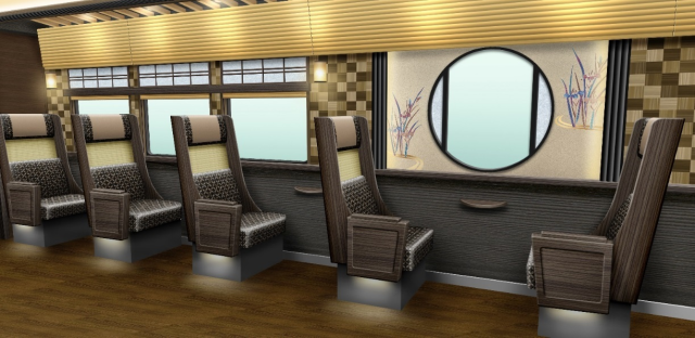 車廂濃濃京都味,下一次日本行就決定是鐵道之旅了!