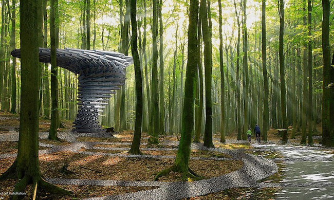 不砍樹也能變遊樂場，伊斯坦堡公園讓你玩耍在林梢