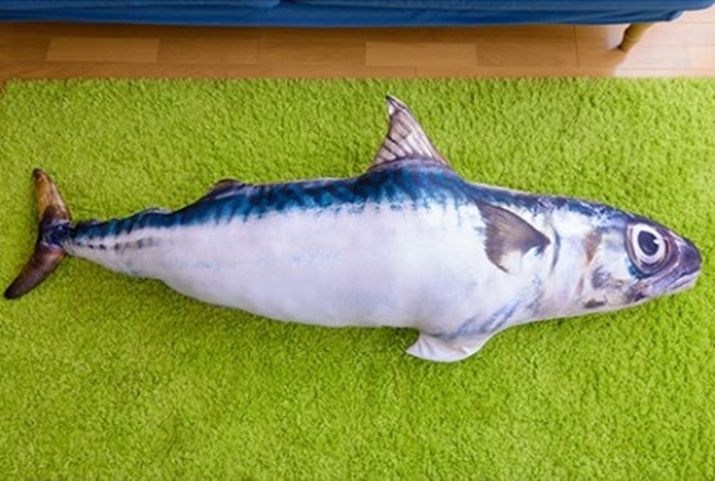 給你 180cm 身長的安全感，巨大鯖魚坐墊出沒！