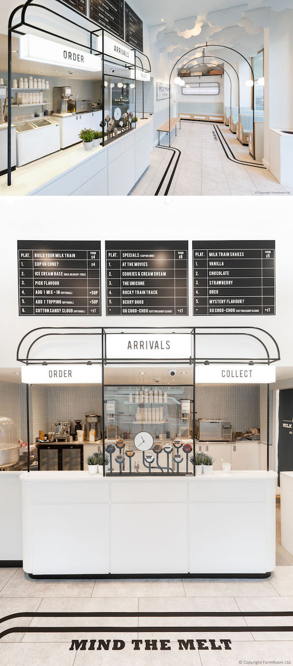 搭上一台甜點列車!倫敦柯芬園冰淇淋店以火車站為靈感,打造復古新潮特色店舖