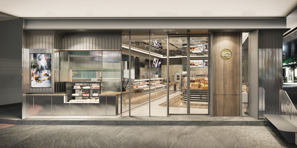 最美 85度Ｃ 店鋪空間！清水模招牌、直紋玻璃與淺色木質混搭，化身台北景美街角烘焙小舖
