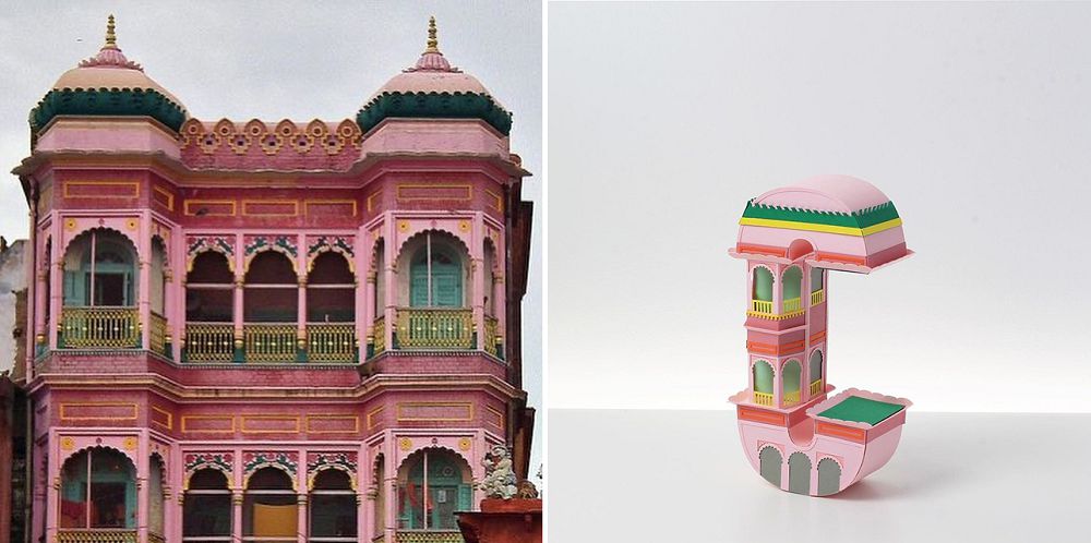 英文字母變身建築紙雕！英國藝術家Mel Edwards巧手下充滿魏斯安德森風格的紙創作