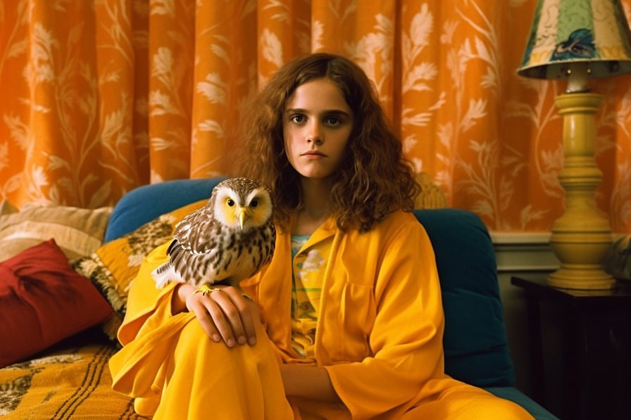 《哈利波特》AI繪圖創作！化身魏斯安德森置中美學、日本黑道電影、Balenciaga時尚風格