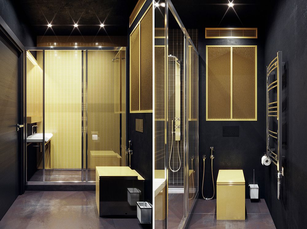 質感單身住宅空間！俄羅斯13坪小宅客廳書房不分心一體設計