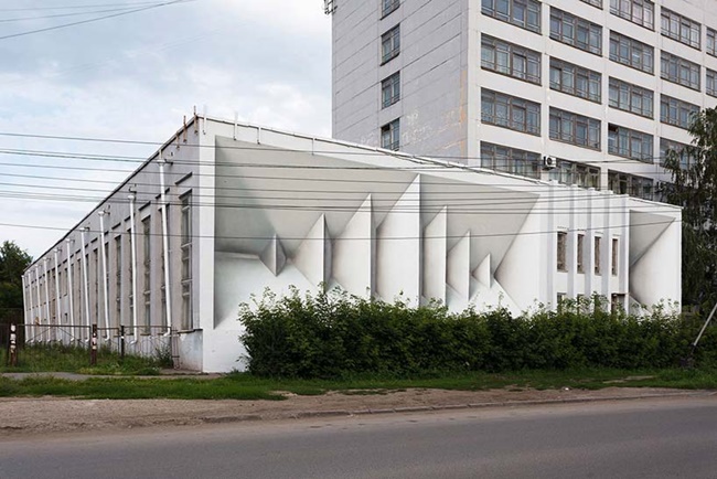 眼見不一定為憑！欺騙你雙眼的 3D 立體錯視牆