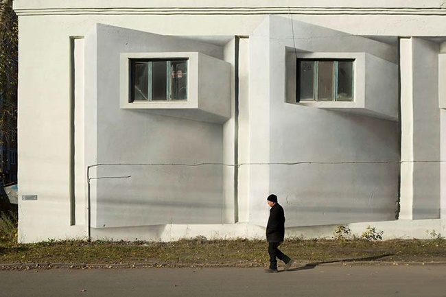 眼見不一定為憑！欺騙你雙眼的 3D 立體錯視牆