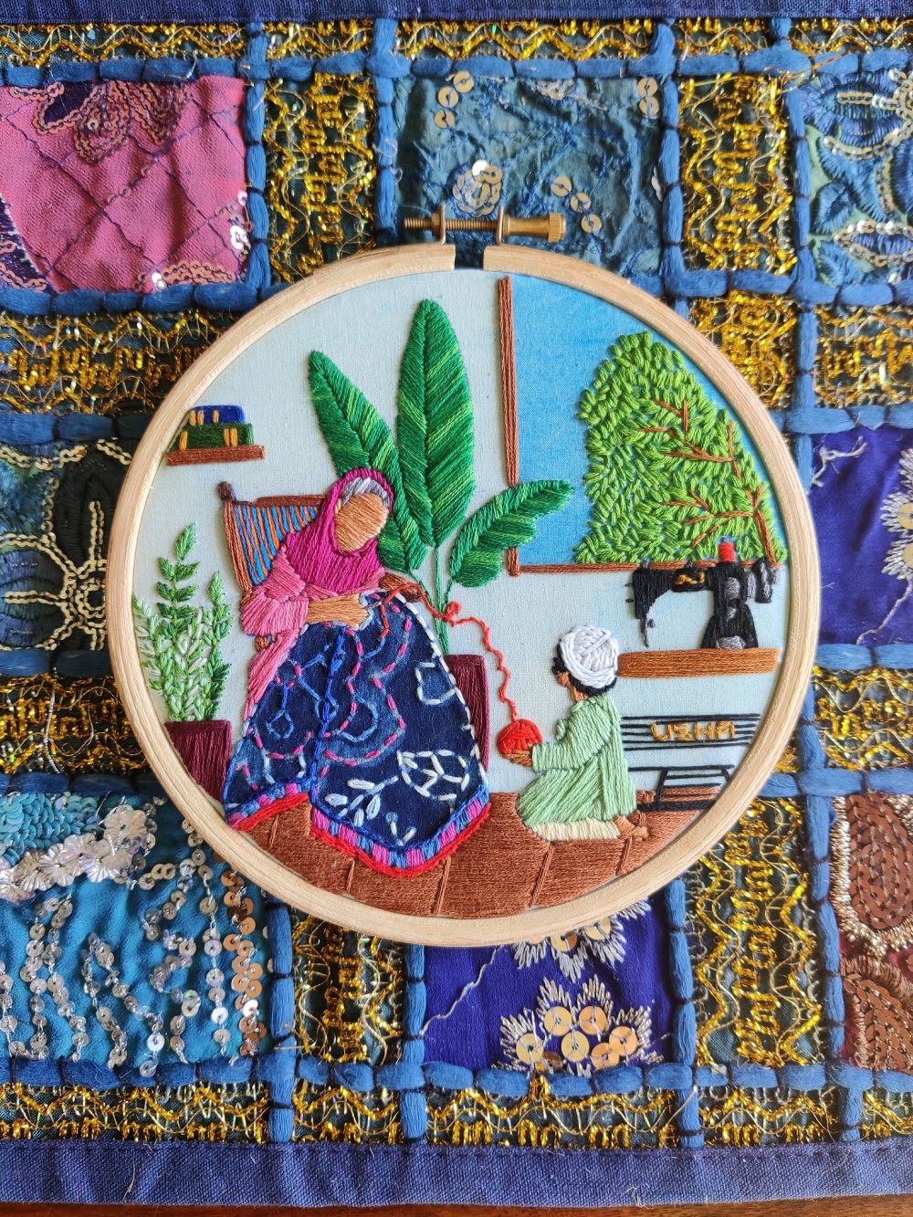 儀式感風格刺繡！印度刺繡藝術家Anuradha Bhaumick將日常化為浪漫刺繡創作