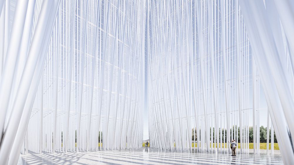 美國矽谷新地標！500根如光纖白桿風力燈塔集結360度觀景台、咖啡廳