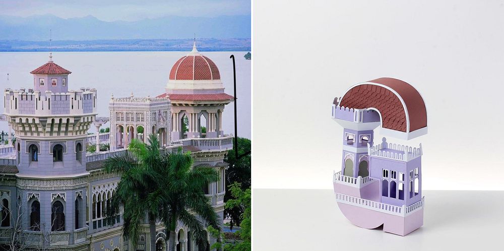 英文字母變身建築紙雕！英國藝術家Mel Edwards巧手下充滿魏斯安德森風格的紙創作