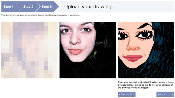 你畫我、我畫你，陌生人畫陌生人 Facebook 大頭照企劃
