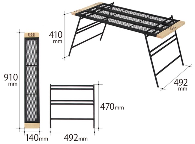 萬用露營桌 TEQUILA TABLE 給你滿滿的野外用餐平台！
