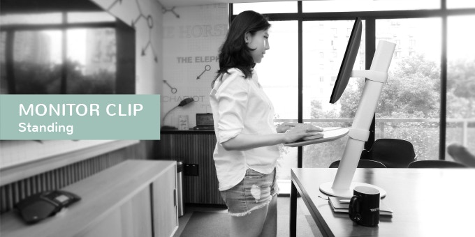 筆電桌電都能用、站姿坐姿數秒轉換的質感升降桌 STANDABLE