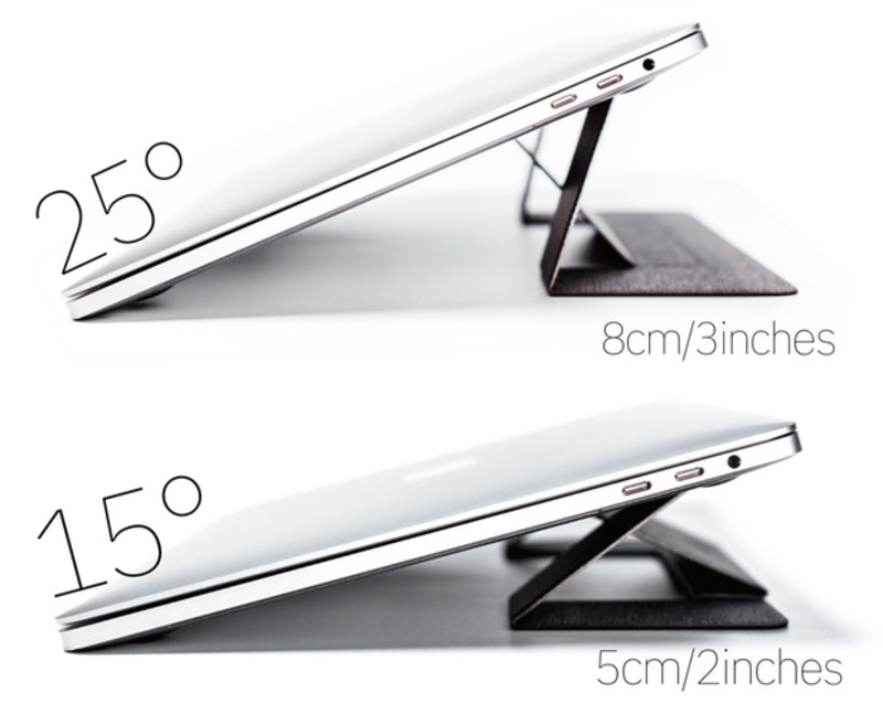 在哪都想舒服工作！極輕巧 MOFT 隨身筆電架，收合展開一秒完成