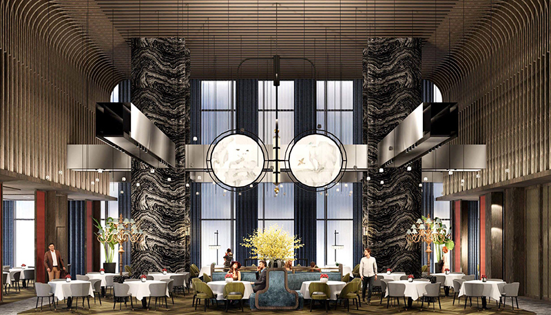 船艙酒吧、餘暉海平面地毯... 和逸飯店 COZZI Blu 以湛藍海洋元素設計與桃園最美水族館相互輝映，7 月試營運！