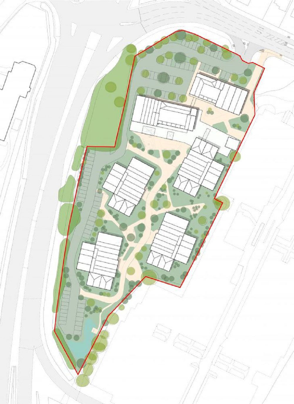 英國西北古城裡的「零碳養老村」！RCKa 建築事務所打造紅磚花園、咖啡廳兼具的環保老人公寓