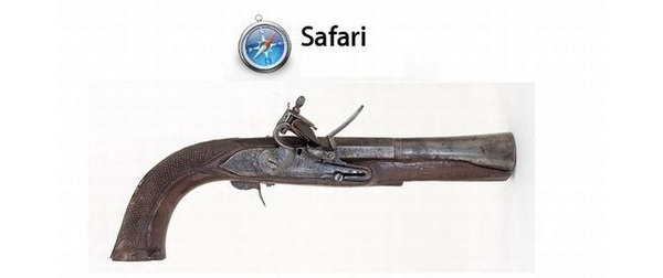 如果把各家瀏覽器比做槍枝…