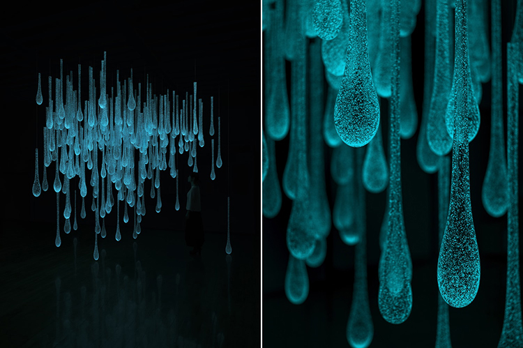 彷彿捉出星光銀河！日本藝術家佐佐木類的絕美磷光玻璃創作