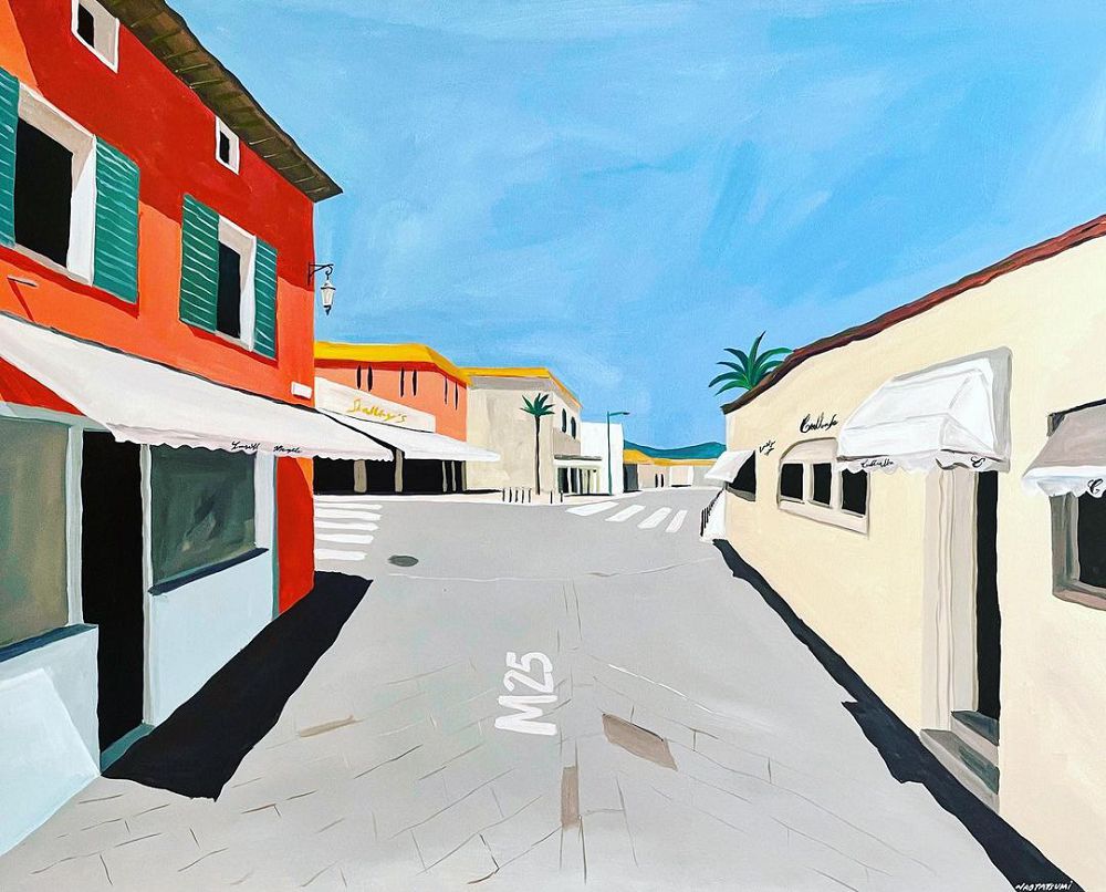 Google街景是作畫靈感！日本插畫家辰巳菜穂「在家環遊世界」的街景畫創作