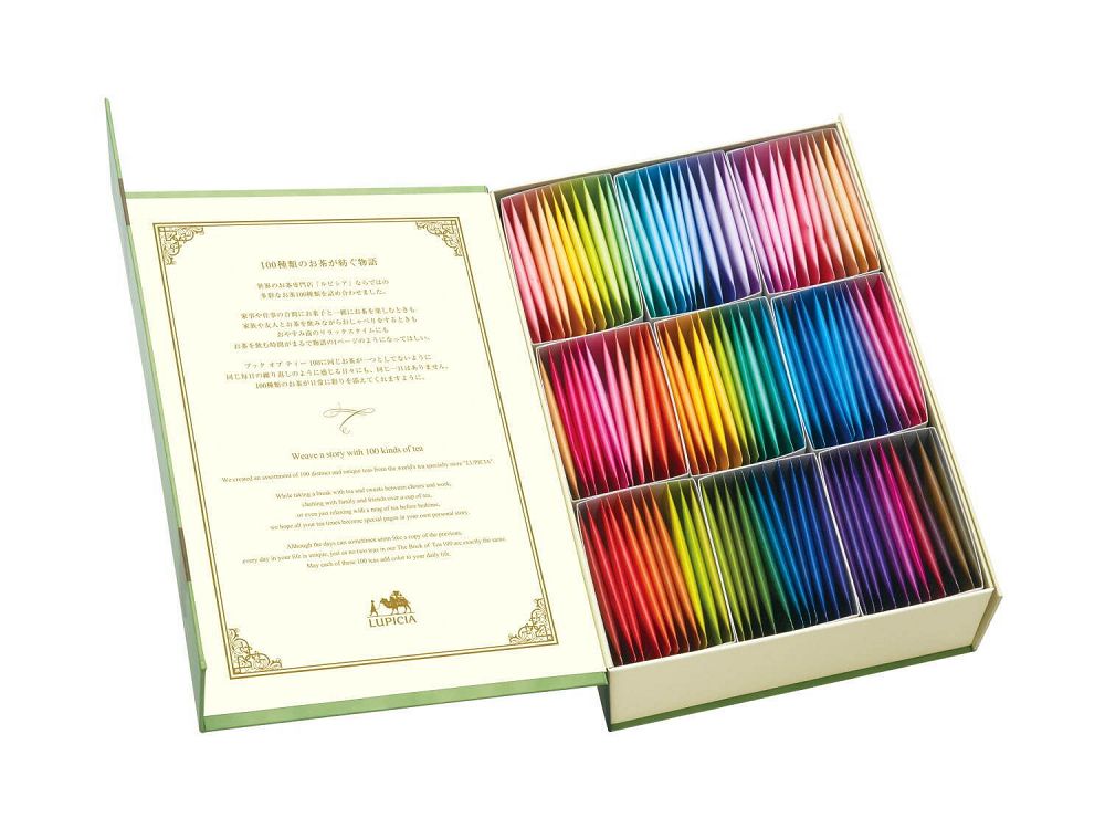 集結全世界美味茶包！日本LUPICIA「100種茶書禮盒」宛如茶品珠寶盒
