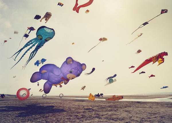 富有沈澱心靈效果的風箏攝影