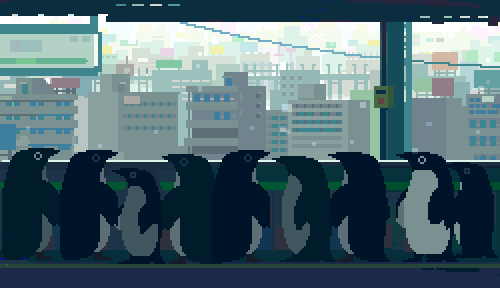 最平靜也最生動的城市日常，Toyoi Yuuta 的 8 位元 GIF 動畫